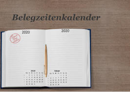 Belegzeitenkalender 2020 2020